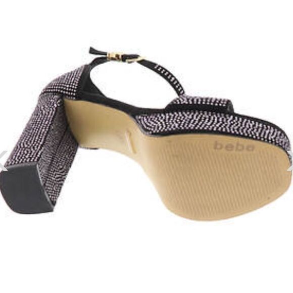 BRAND NEW BEBE SHAYLA BLOCK HEEL SANDAL - Picture 10 of 16